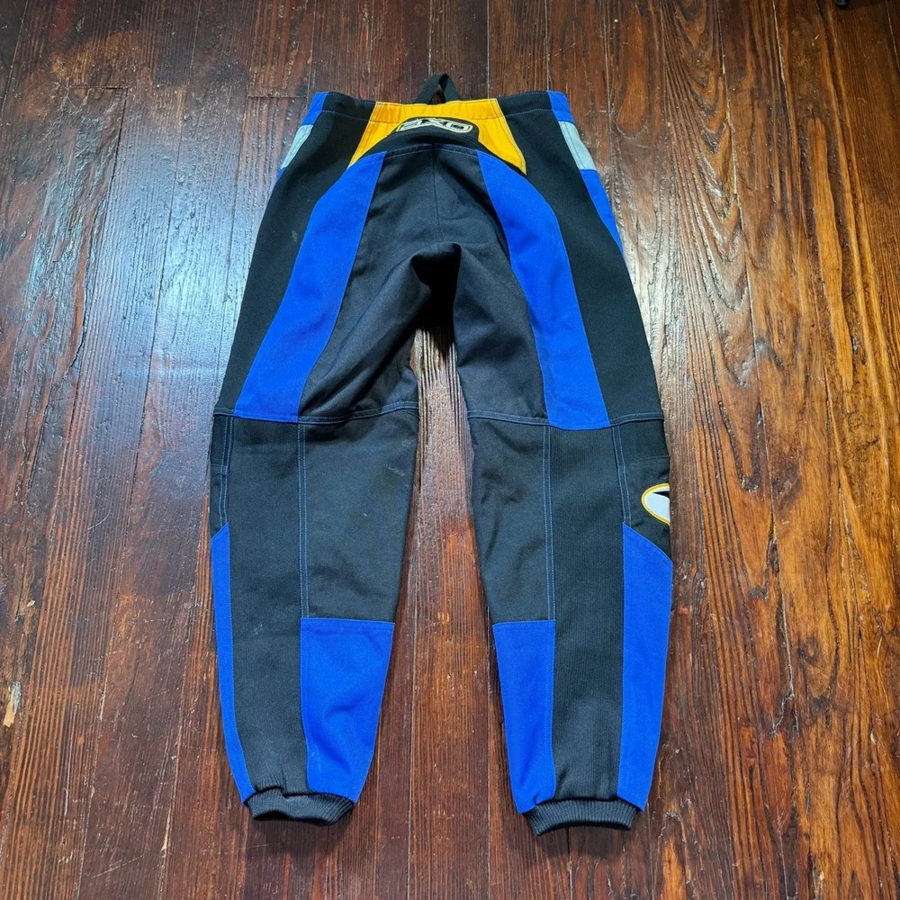 AXO Motocross Racing Pants Mens 30 Blue Black Padded MX Dirt Bike Gear